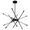 Cwi Lighting Oskil LED Integrated Chandelier With Black Finish 1375P31-6-101 - alternate 2